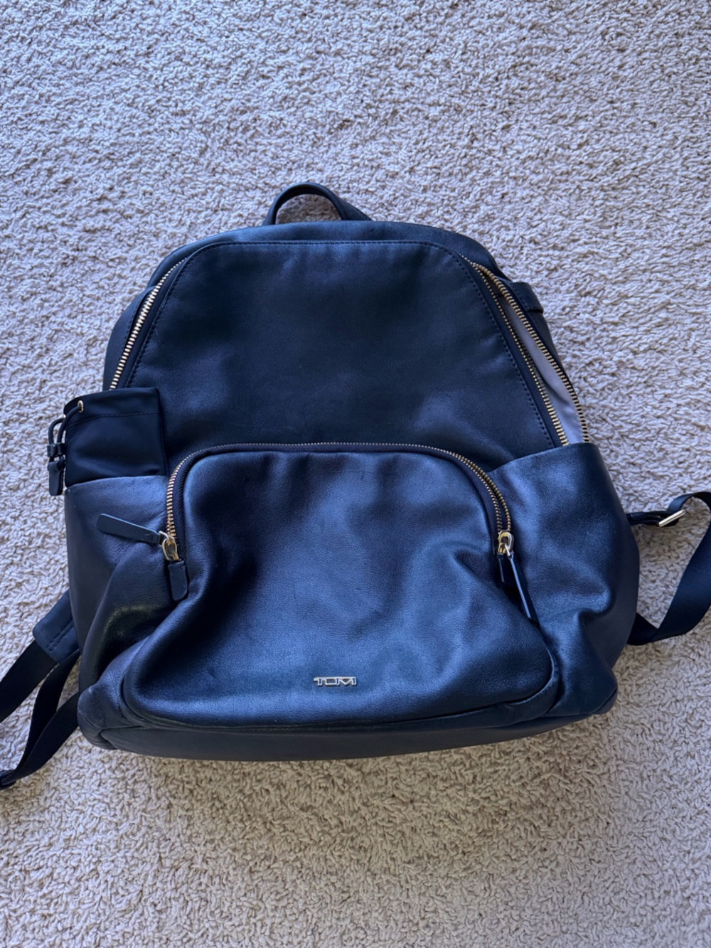 Tumi leather backpack